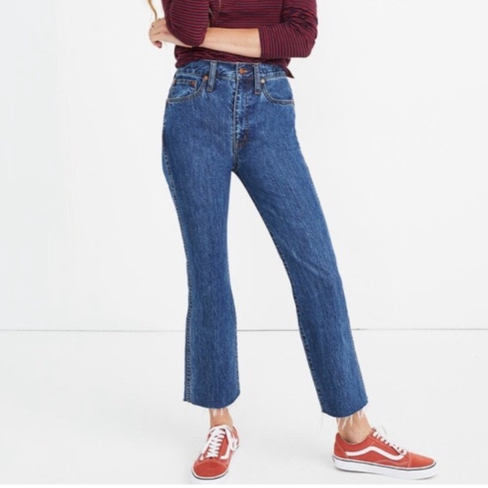 NEW Madewell Rigid Demi Boot Crop Jeans Sz 26 Y2K Vintage Preppy